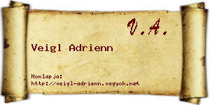 Veigl Adrienn névjegykártya